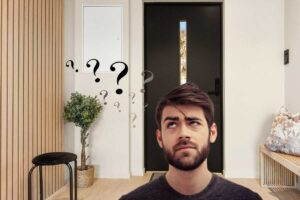 una pianta collocata in un ingresso di casa