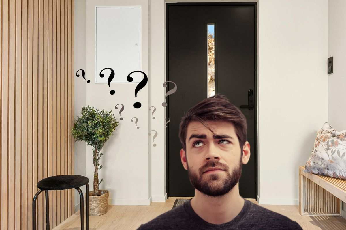 una pianta collocata in un ingresso di casa